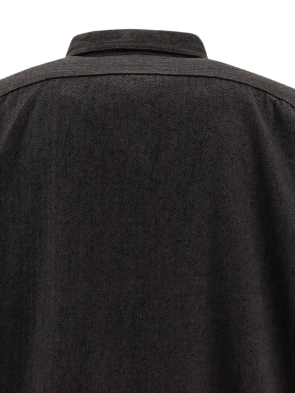 Engineered Garments Flanellen overhemd met visgraatpatroon Zwart