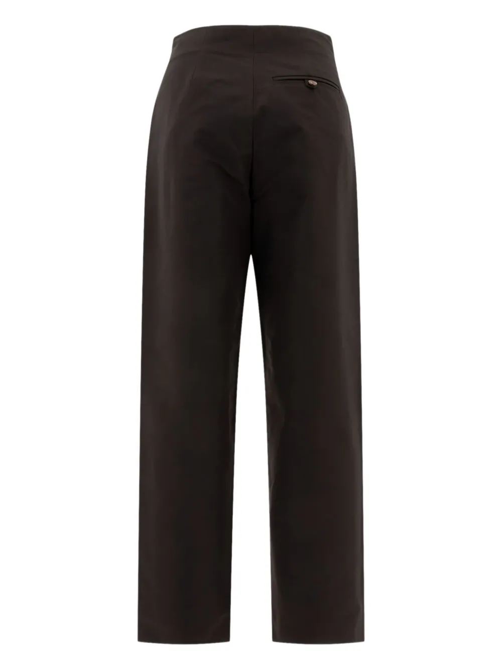 Soeur cotton straight-leg trousers - Zwart