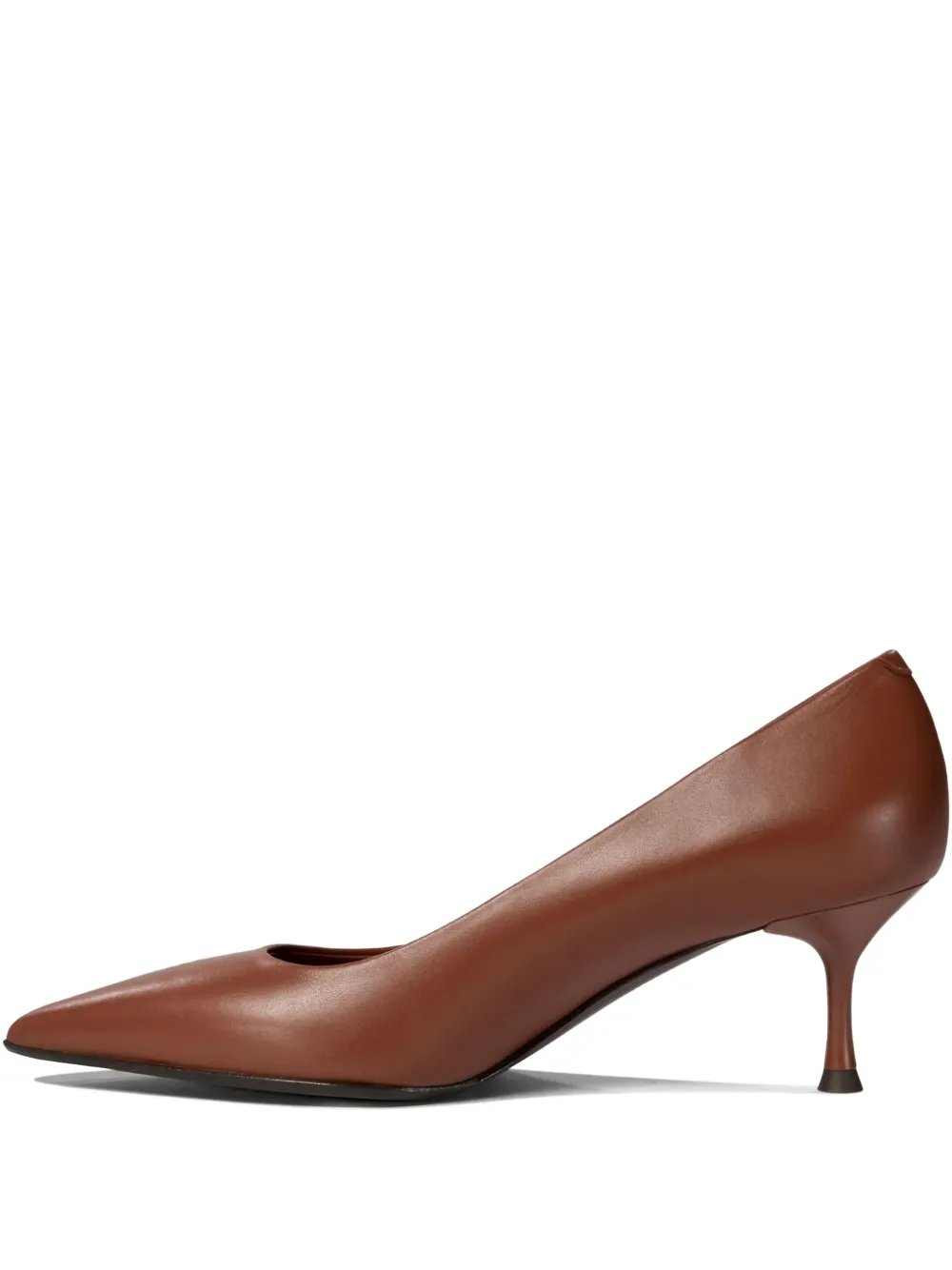 Sergio Levantesi Ella pointed-toe kitten-heel pumps Bruin