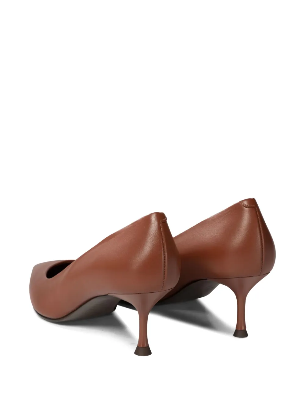 Sergio Levantesi Ella pointed-toe kitten-heel pumps Bruin