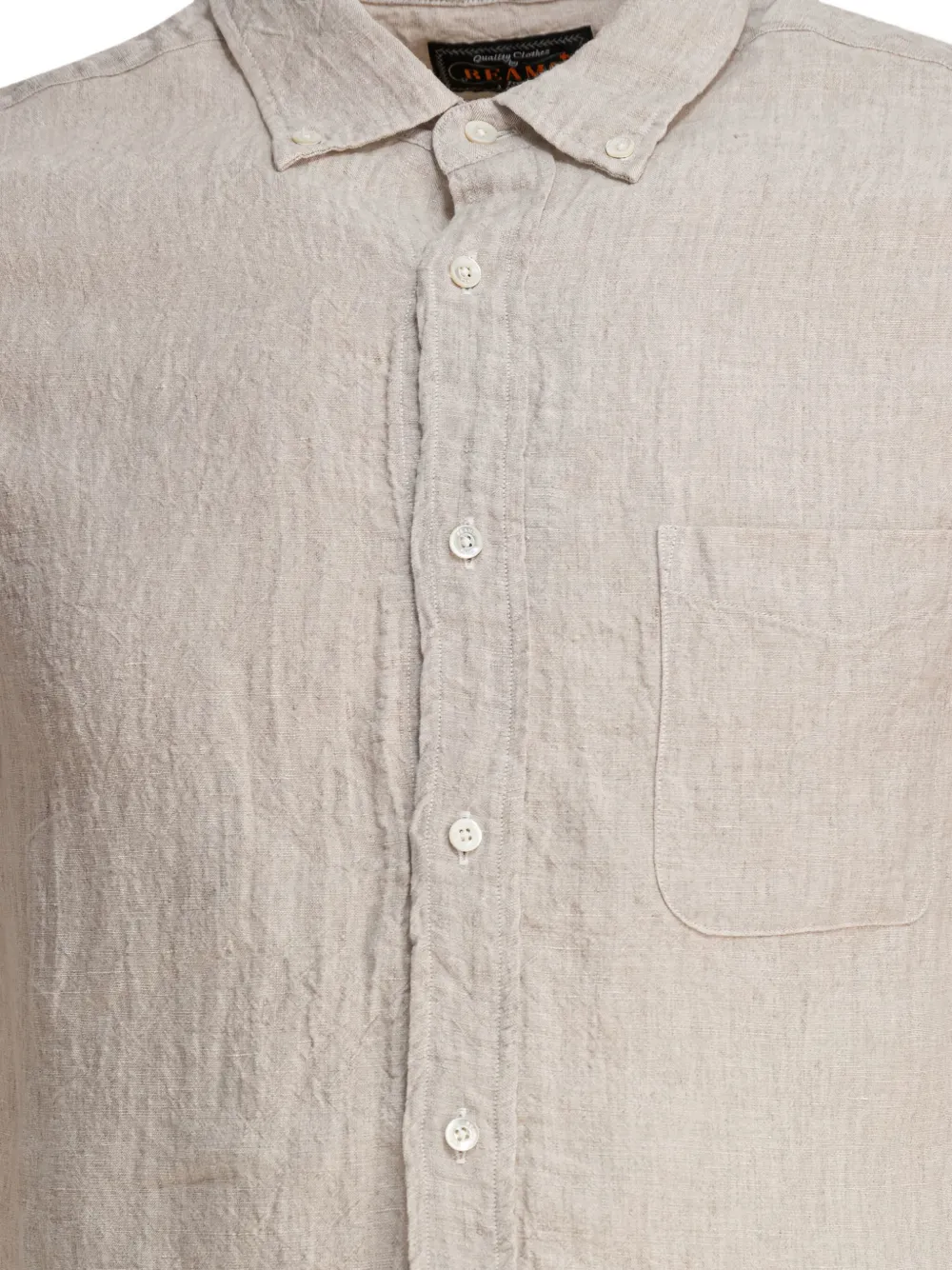 BEAMS PLUS Linnen overhemd Beige