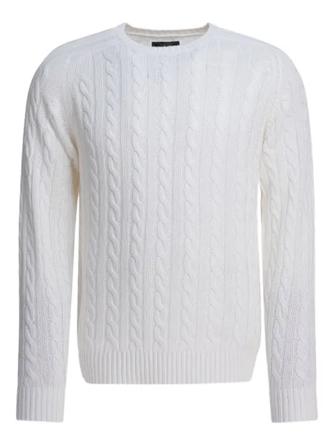BEAMS PLUS cable-knit crew-neck sweater