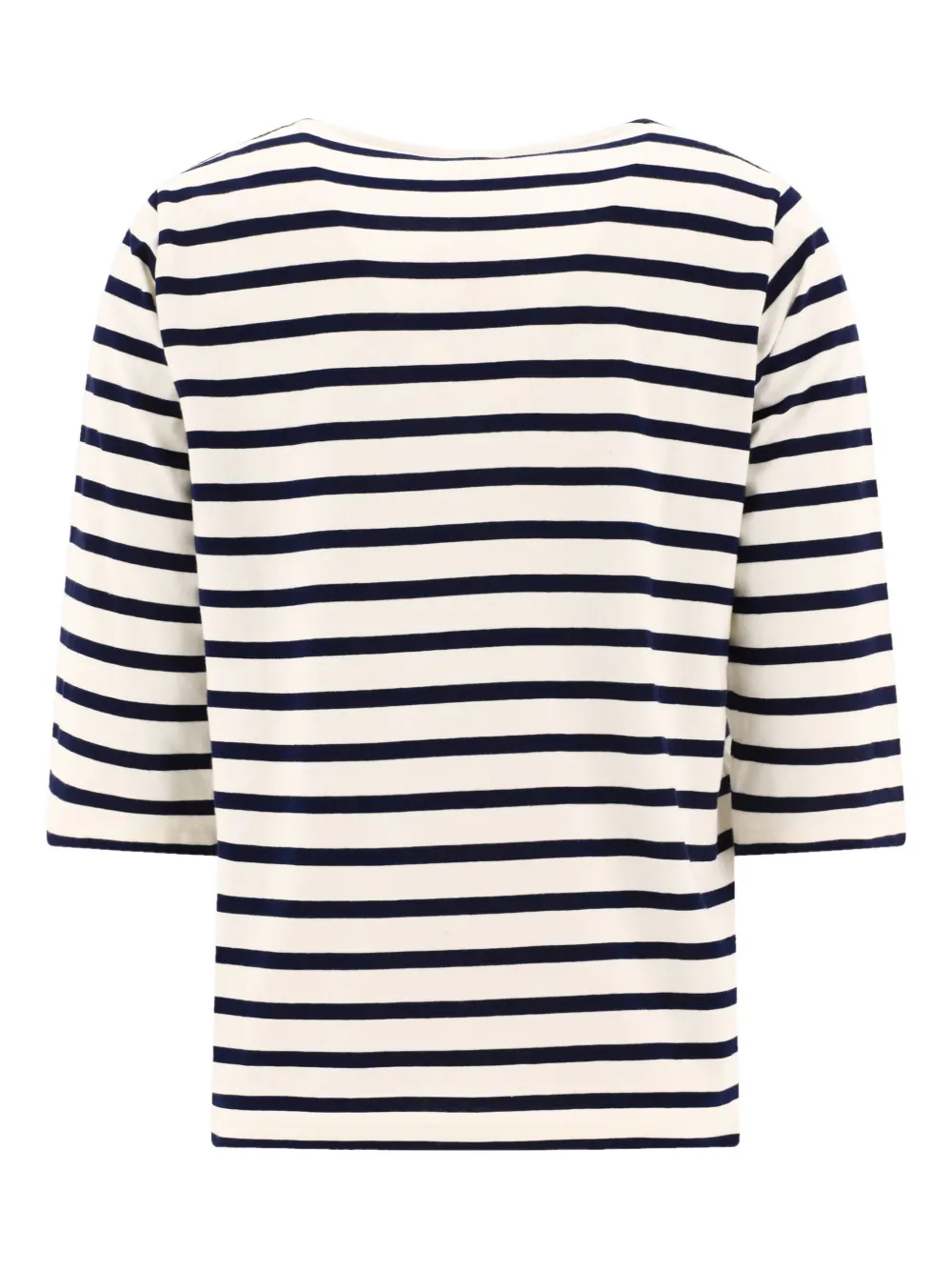 striped embroidered top