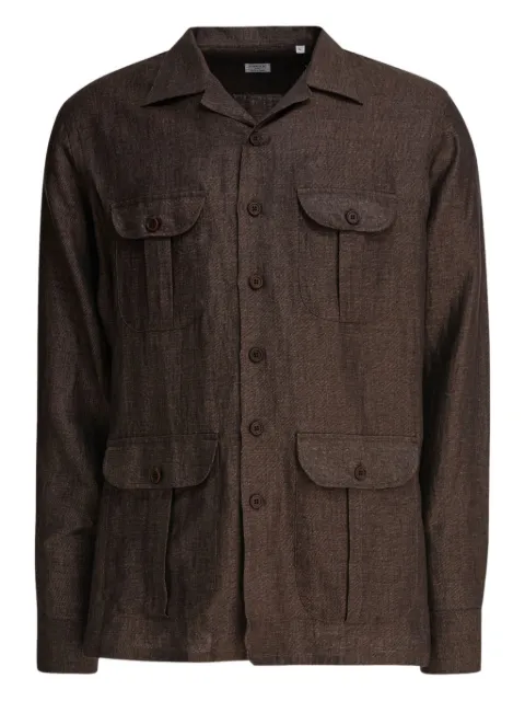 BORRIELLO NAPOLI four-pocket linen shirt