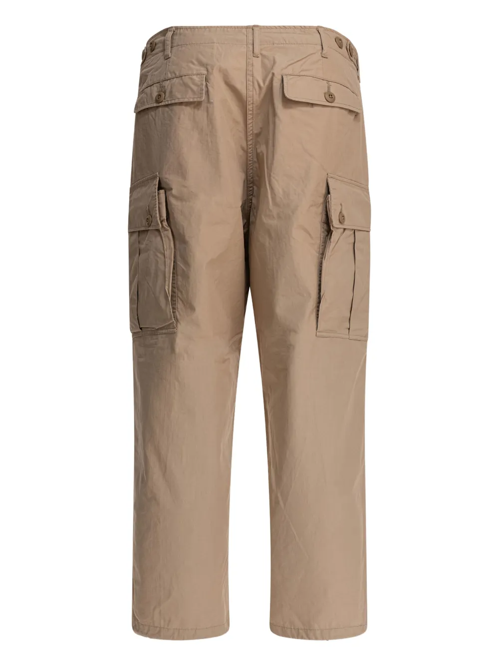 BEAMS PLUS button-fastening cargo trousers - Beige