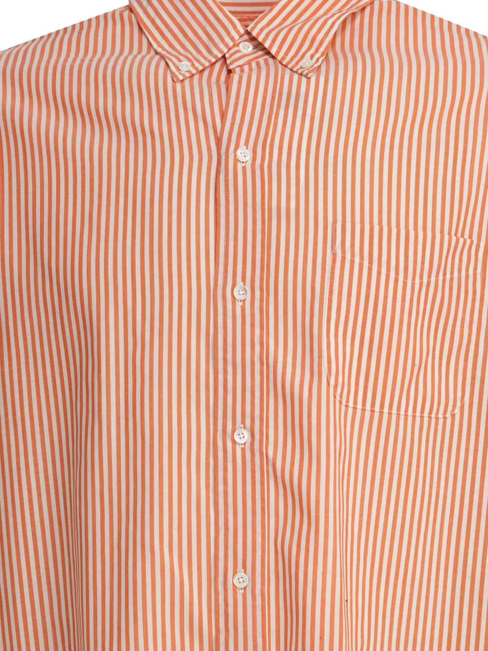 BEAMS PLUS Gestreept overhemd Oranje