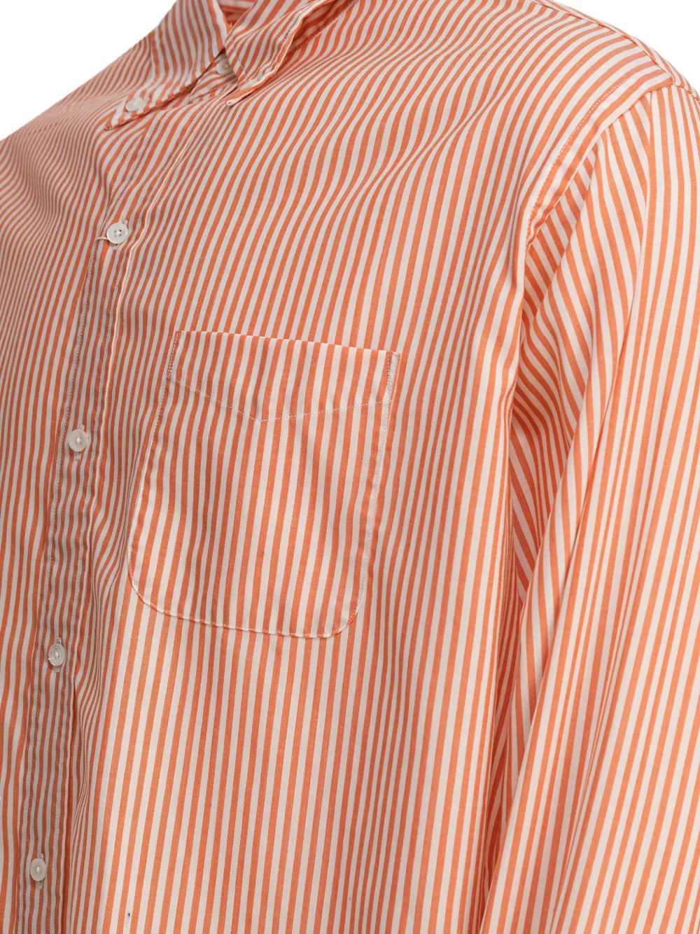 BEAMS PLUS Gestreept overhemd Oranje