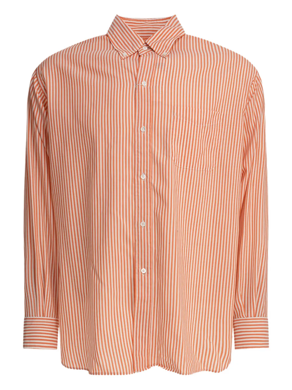 BEAMS PLUS striped button-down shirt Oranje