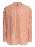 BEAMS PLUS striped button-down shirt - Orange