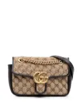 Gucci Pre-Owned 2016-2024 Mini GG Marmont Matelasse Canvas Flap crossbody bag - Brown