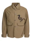 Human Made duck-print button-fastening jacket - Neutrals
