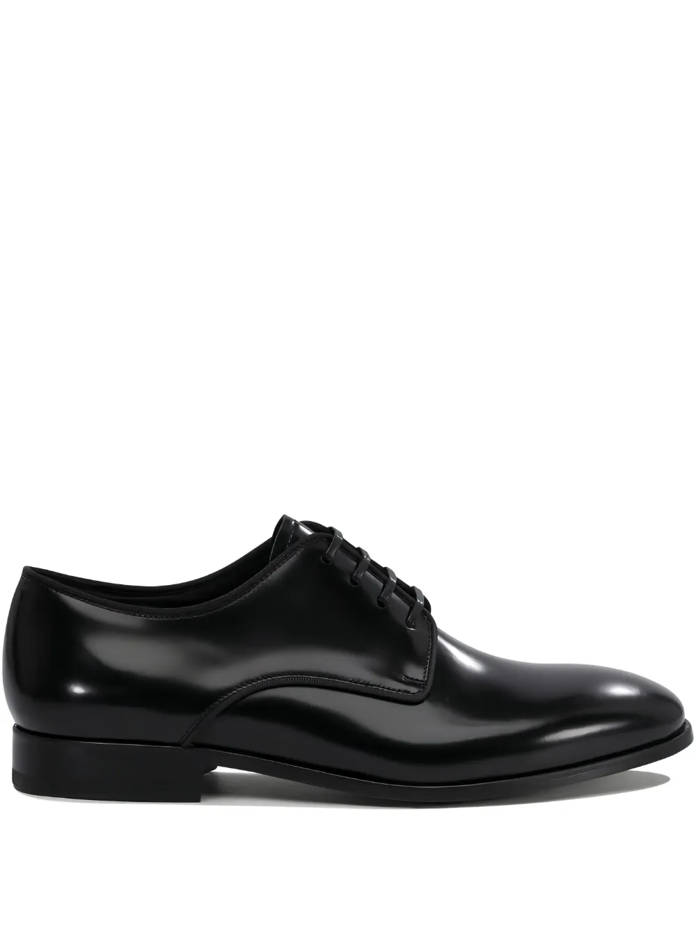 Fabi leather lace-up derby shoes Black