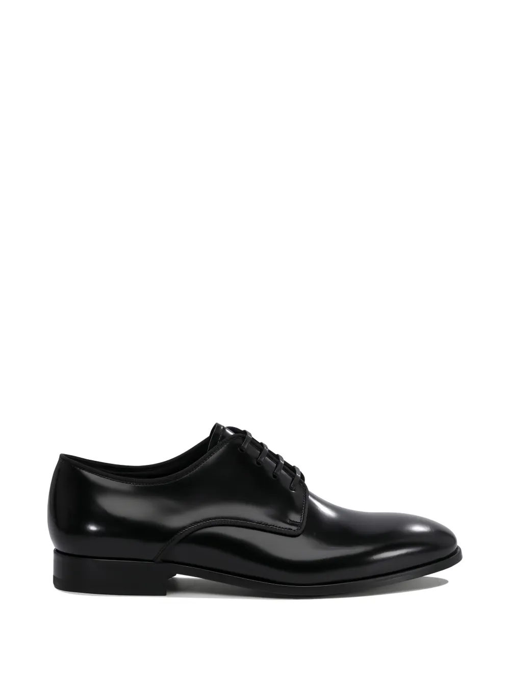 Fabi leather lace-up derby shoes Black