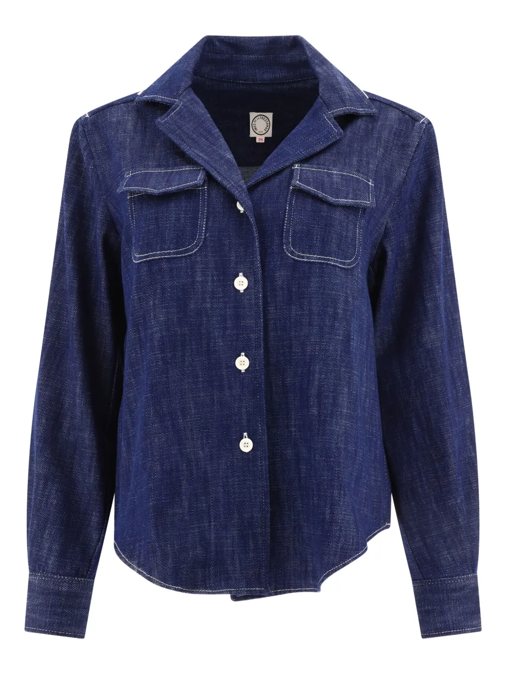 Ines De La Fressange two-pocket button-down shirt | Blue | Image 1