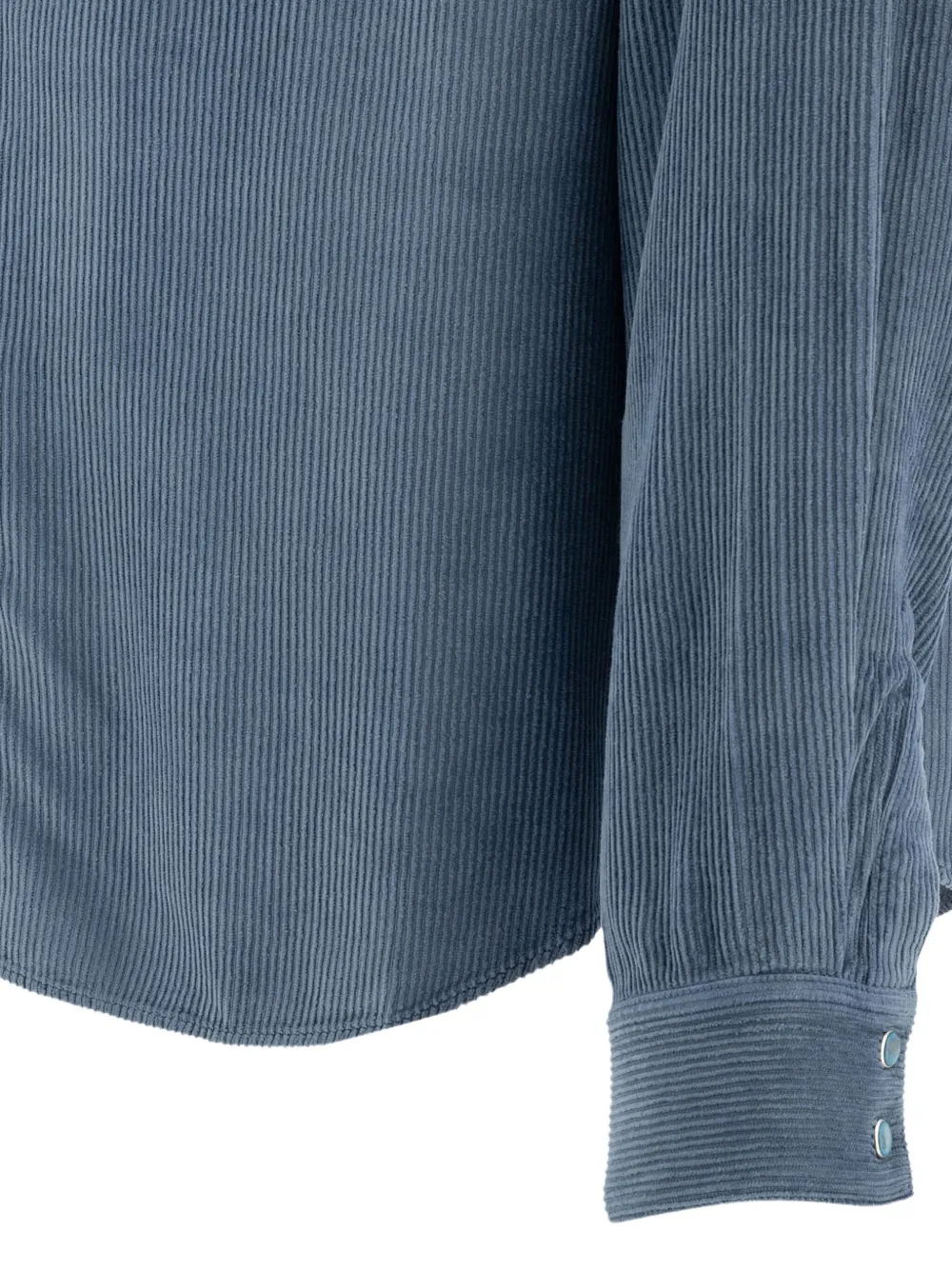 Stockholm Surfboard Club Corduroy Buttoned Shirt In Blue