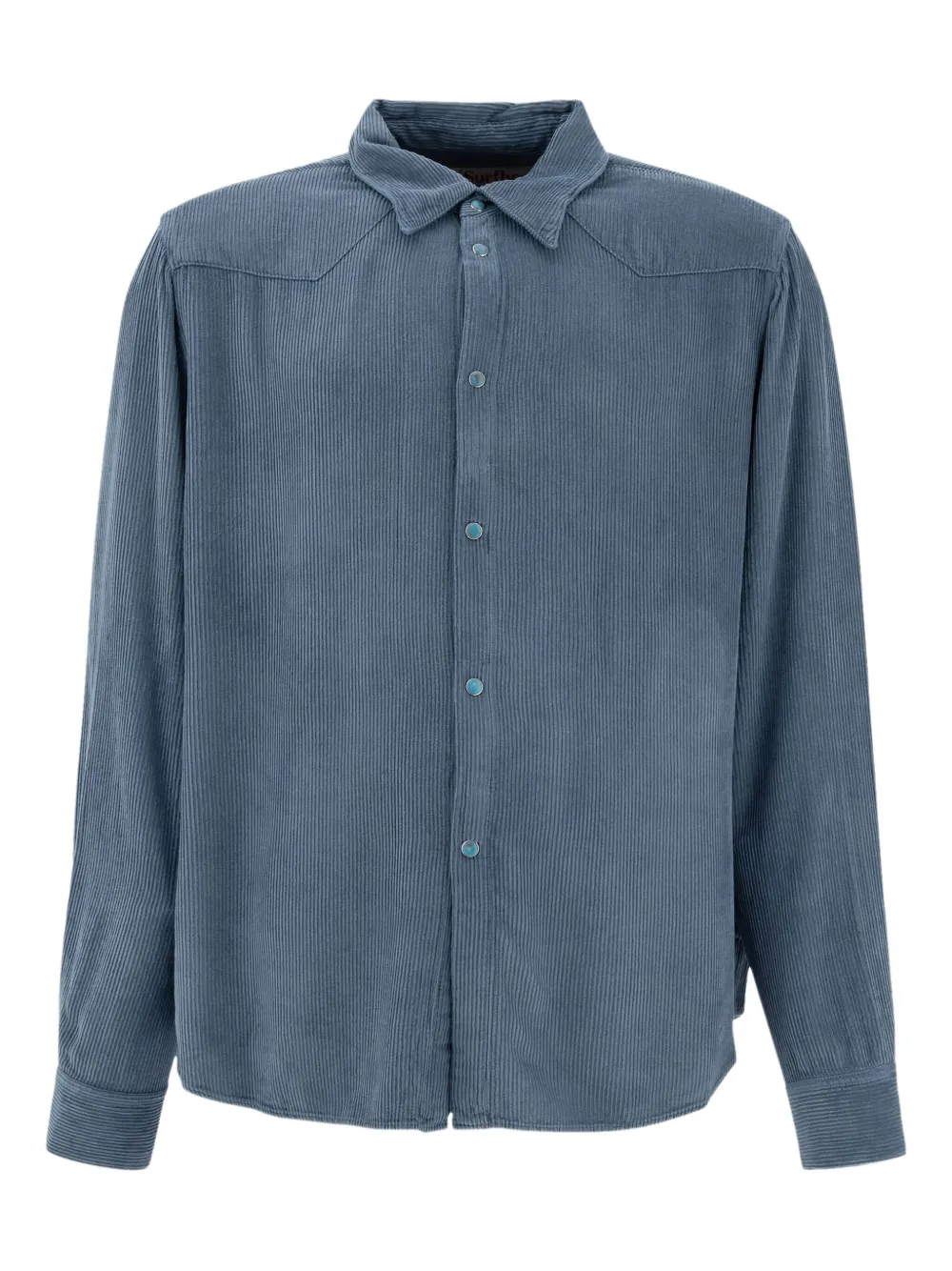 Stockholm Surfboard Club Corduroy Buttoned Shirt In Blue