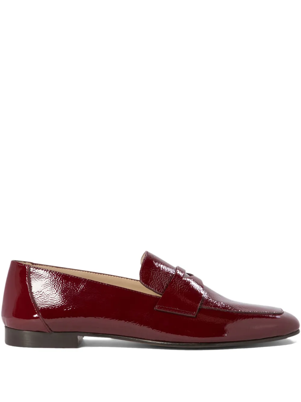 Le Monde Beryl patent-leather loafers Red