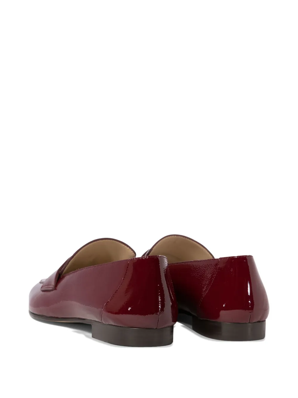 Le Monde Beryl patent-leather loafers Red