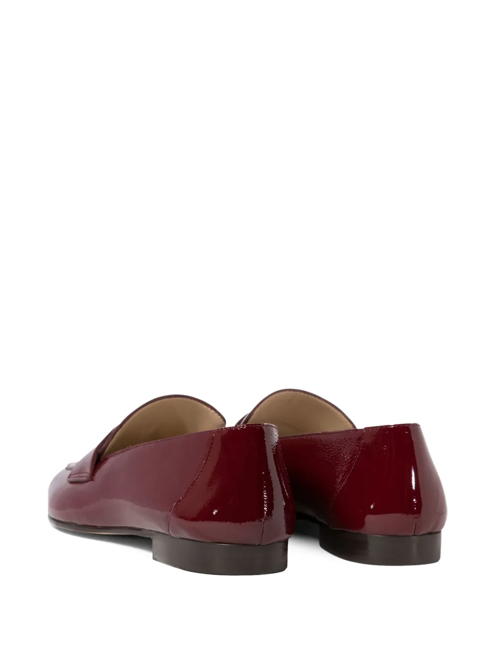 Le Monde Beryl patent-leather loafers Red