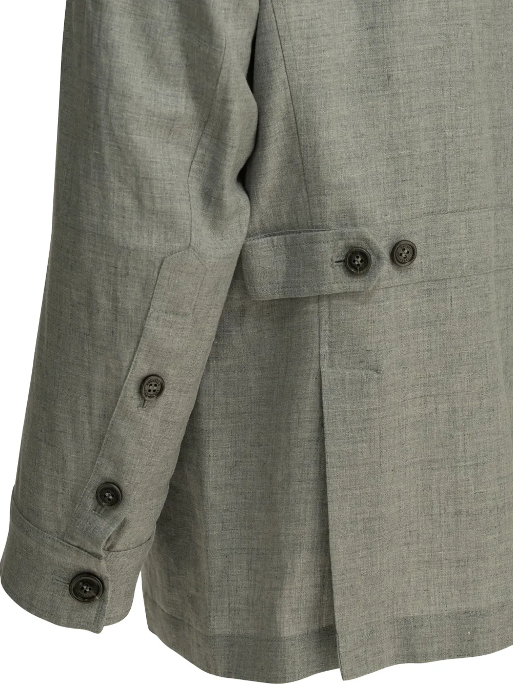  Brunello Cucinelli Button-fastening Flap-pocket Jacket - Brown 