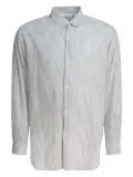 Kaptain Sunshine striped-pattern cotton shirt - Blue