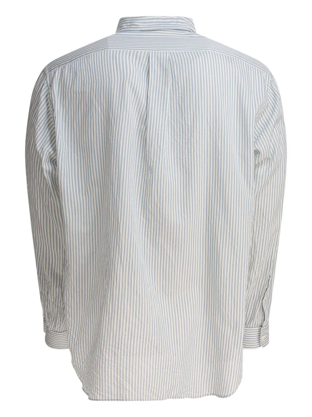 Kaptain Sunshine striped-pattern cotton shirt - Blauw