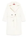 Max Mara virgin-wool coat - White