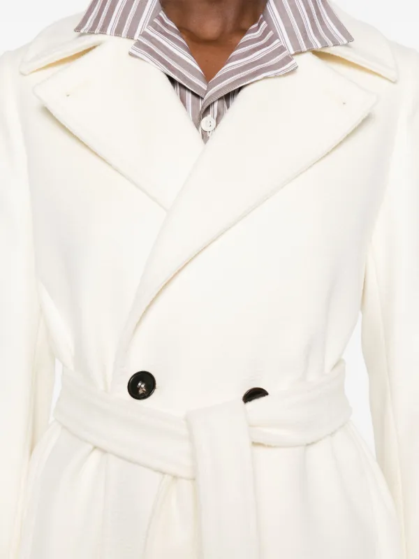 Max Mara virgin-wool Coat | White | FARFETCH