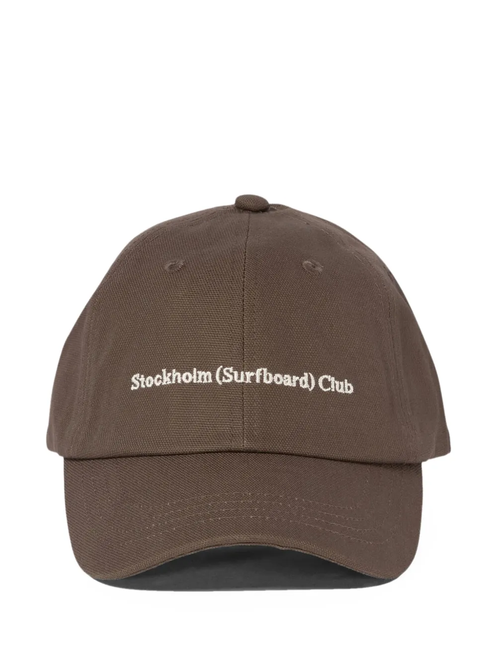 Stockholm Surfboard Club embroidered-logo baseball cap | Brown | Image 1