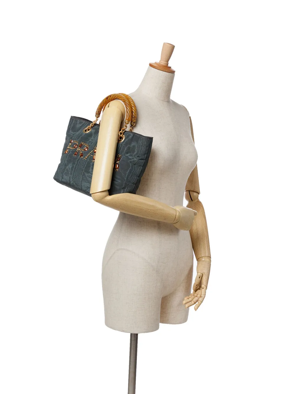 Prada Pre-Owned 20th Century Quilted Tessuto Resin Handle tote bag | Pre-Owned | Image 2