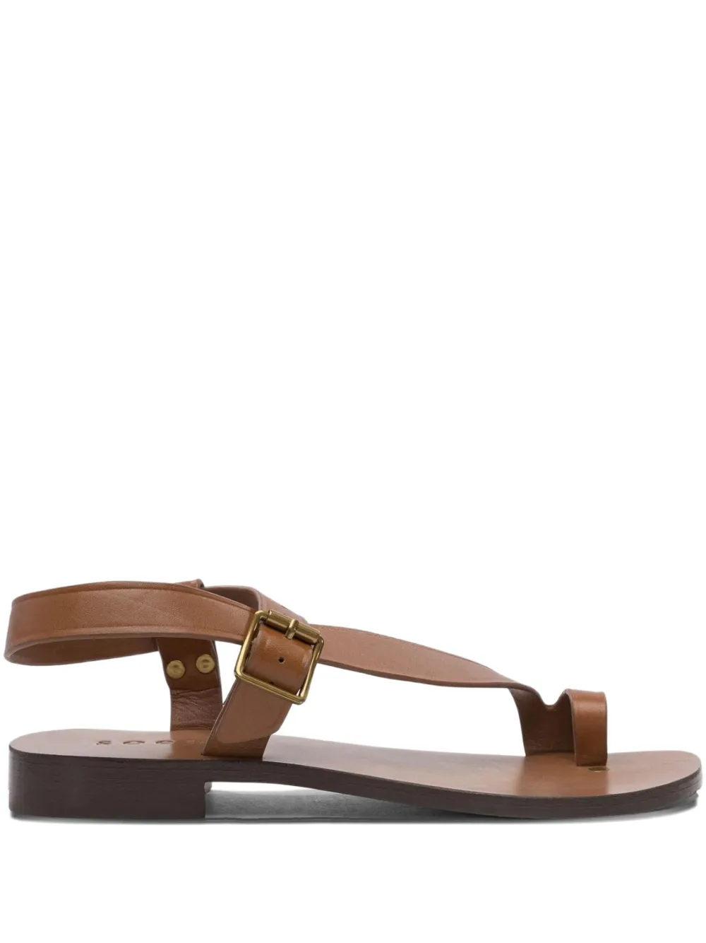 Soeur Delhi buckle-fastening leather sandals Brown