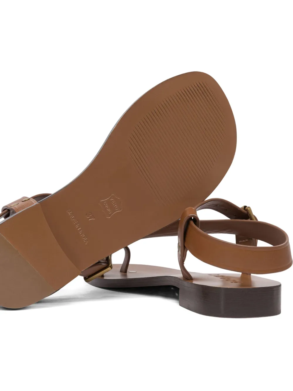 Soeur Delhi buckle-fastening leather sandals Brown