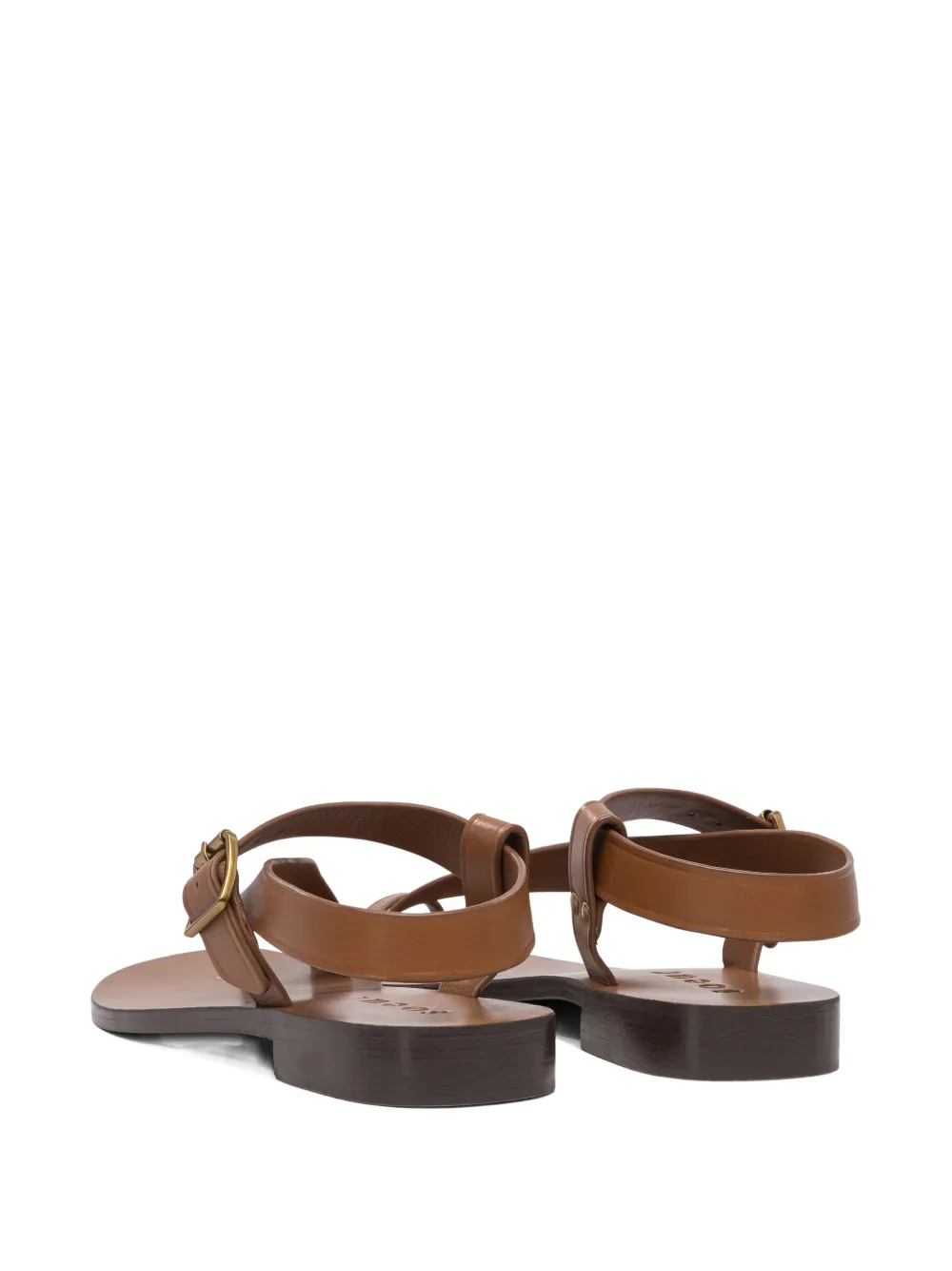 Soeur Delhi buckle-fastening leather sandals Brown