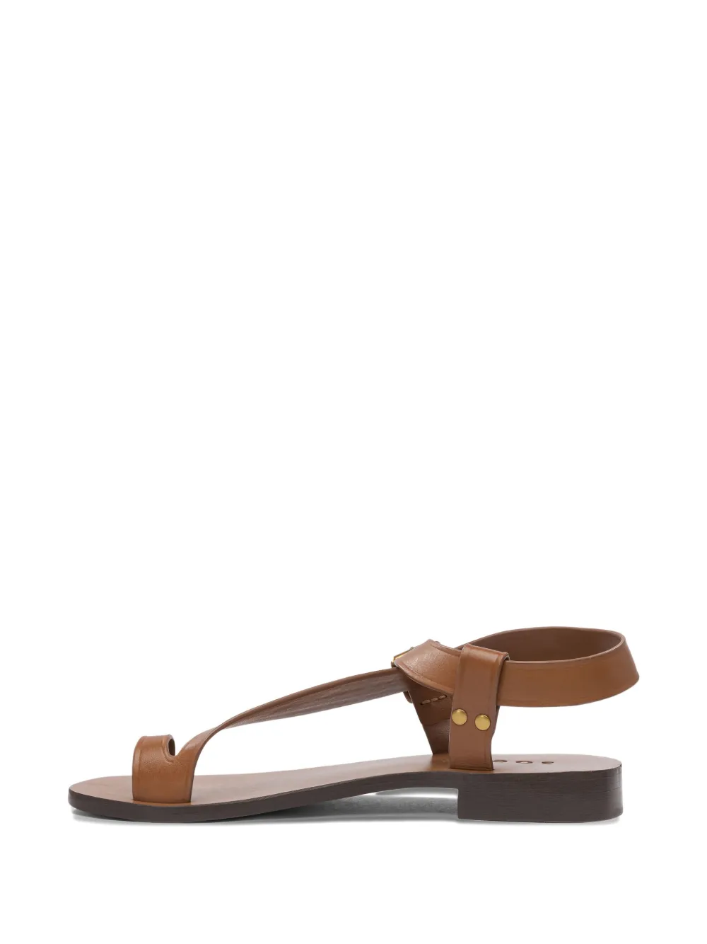 Soeur Delhi buckle-fastening leather sandals Brown
