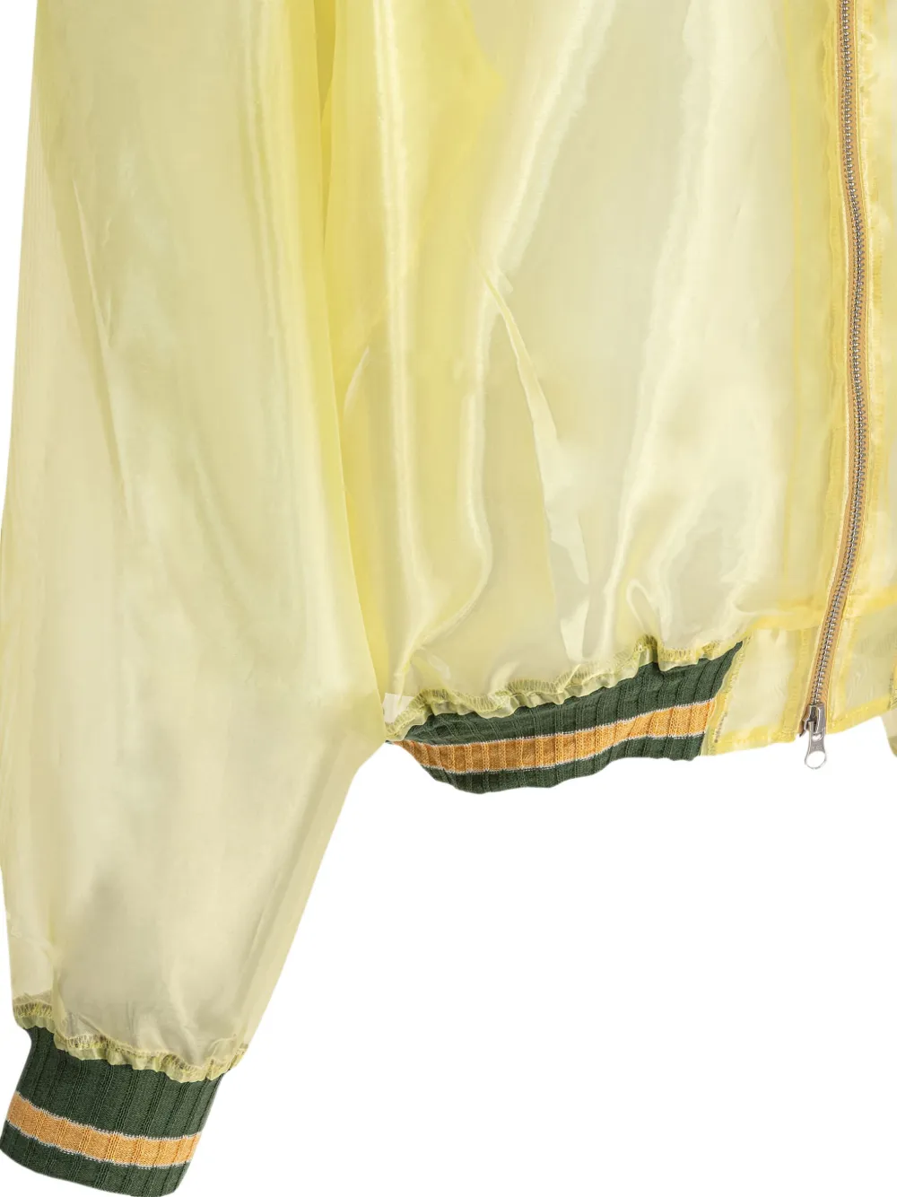 Kapital Embroidered-bird-map Jacket In Yellow