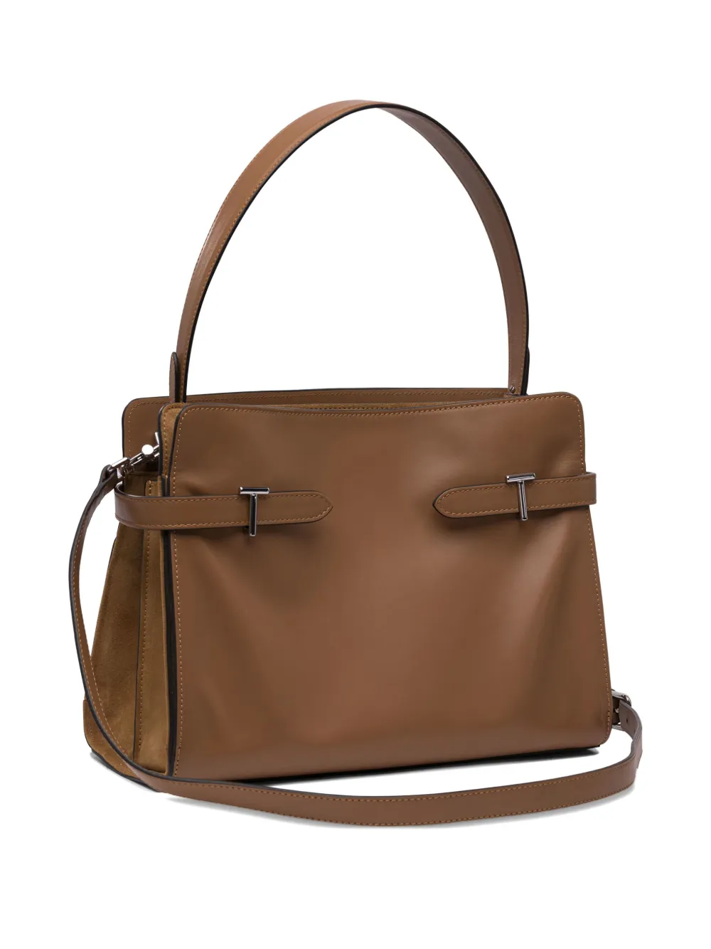 Le Tanneur leather buckle tote bag - Bruin