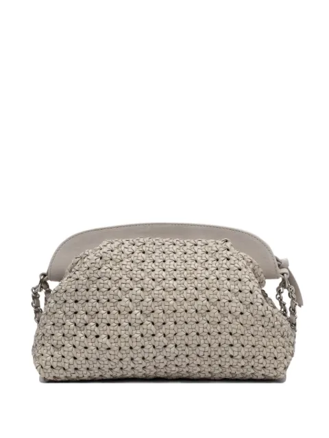 Reptile's House woven-leather clutch bag