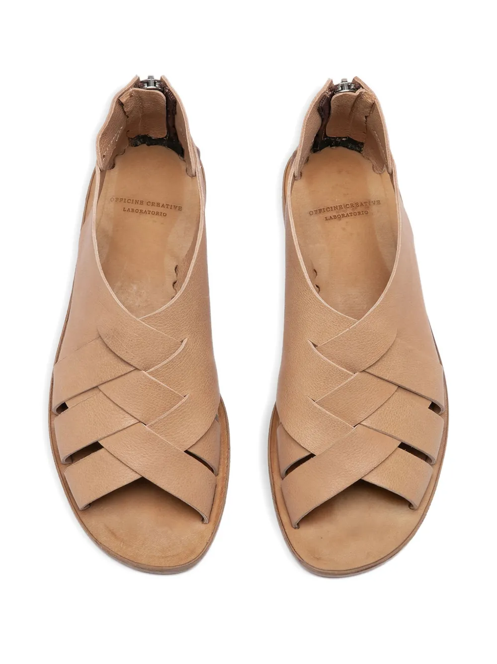 Officine Creative leather sandals Beige