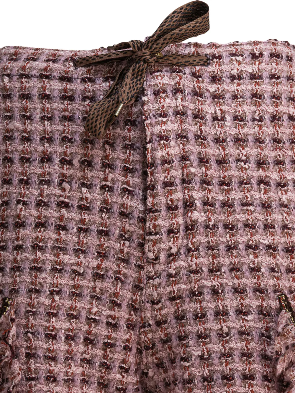 KAPITAL Tweed cargo shorts Roze