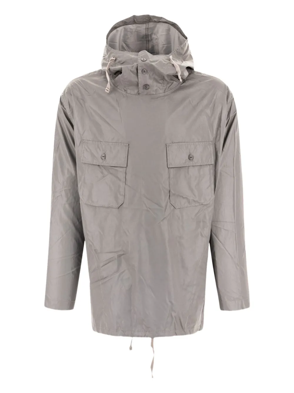Engineered Garments Hooded Flap-pocket Jacket In Gray