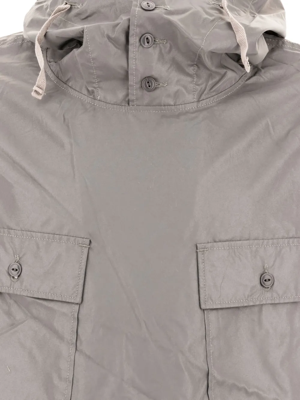 Engineered Garments Hooded Flap-pocket Jacket In Gray