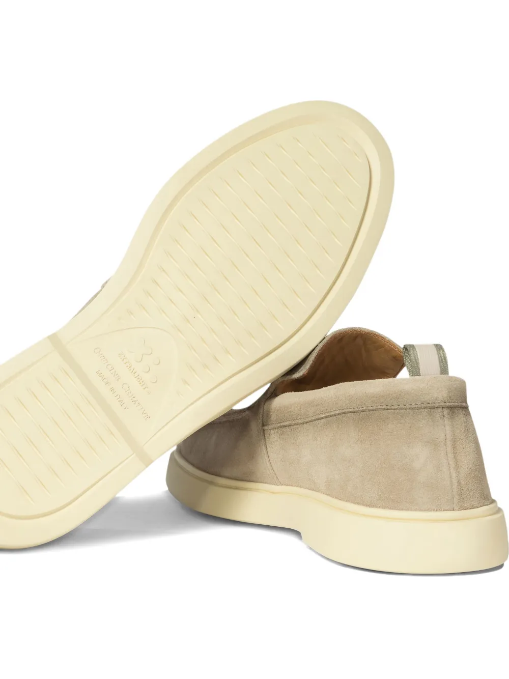 Officine Creative Bones 002 suede loafers Neutrals
