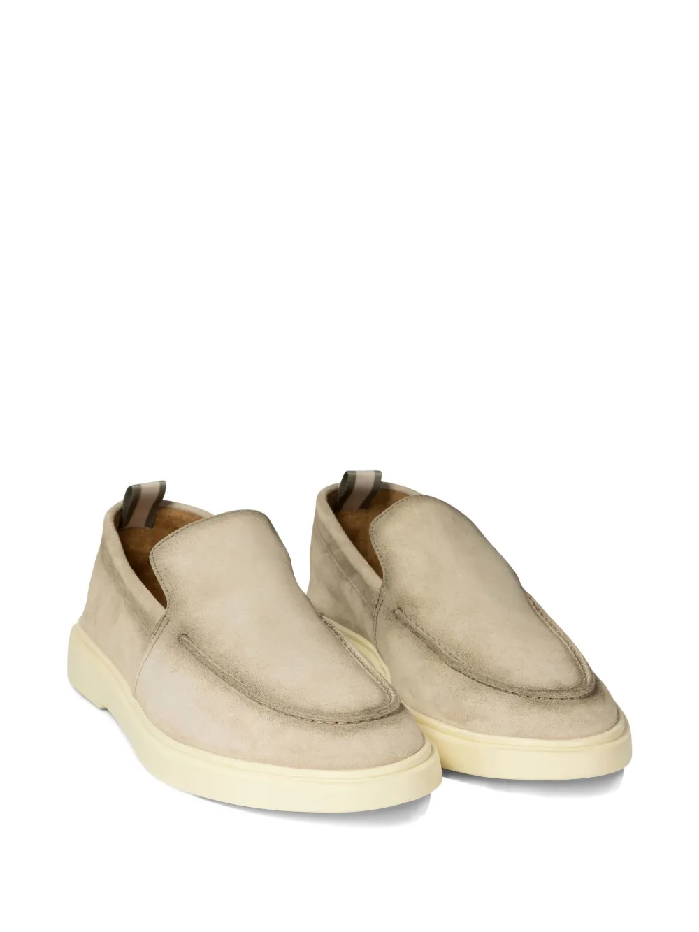 Officine Creative Bones 002 suede loafers - Beige