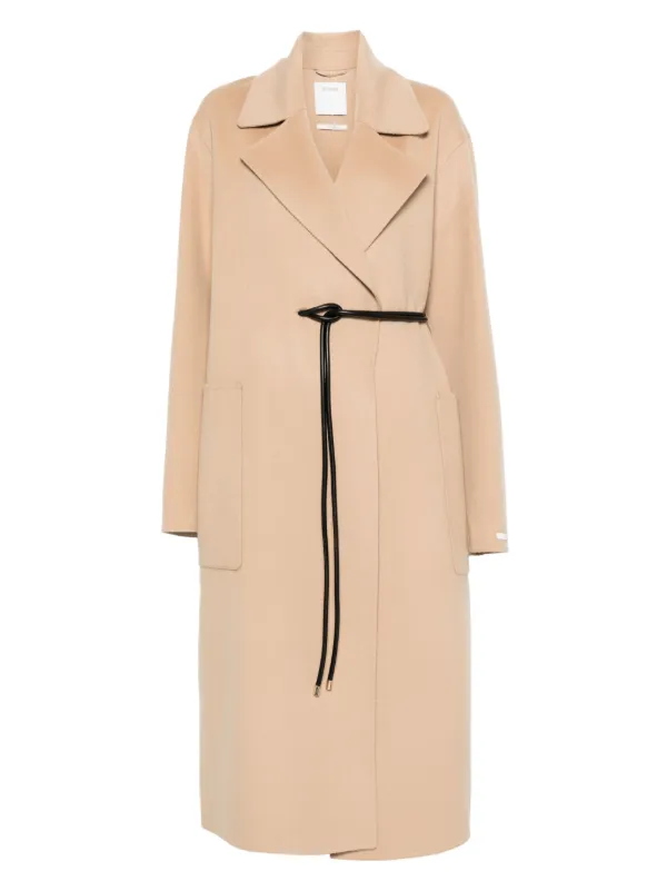 Sportmax Belted Coat Brown FARFETCH JO