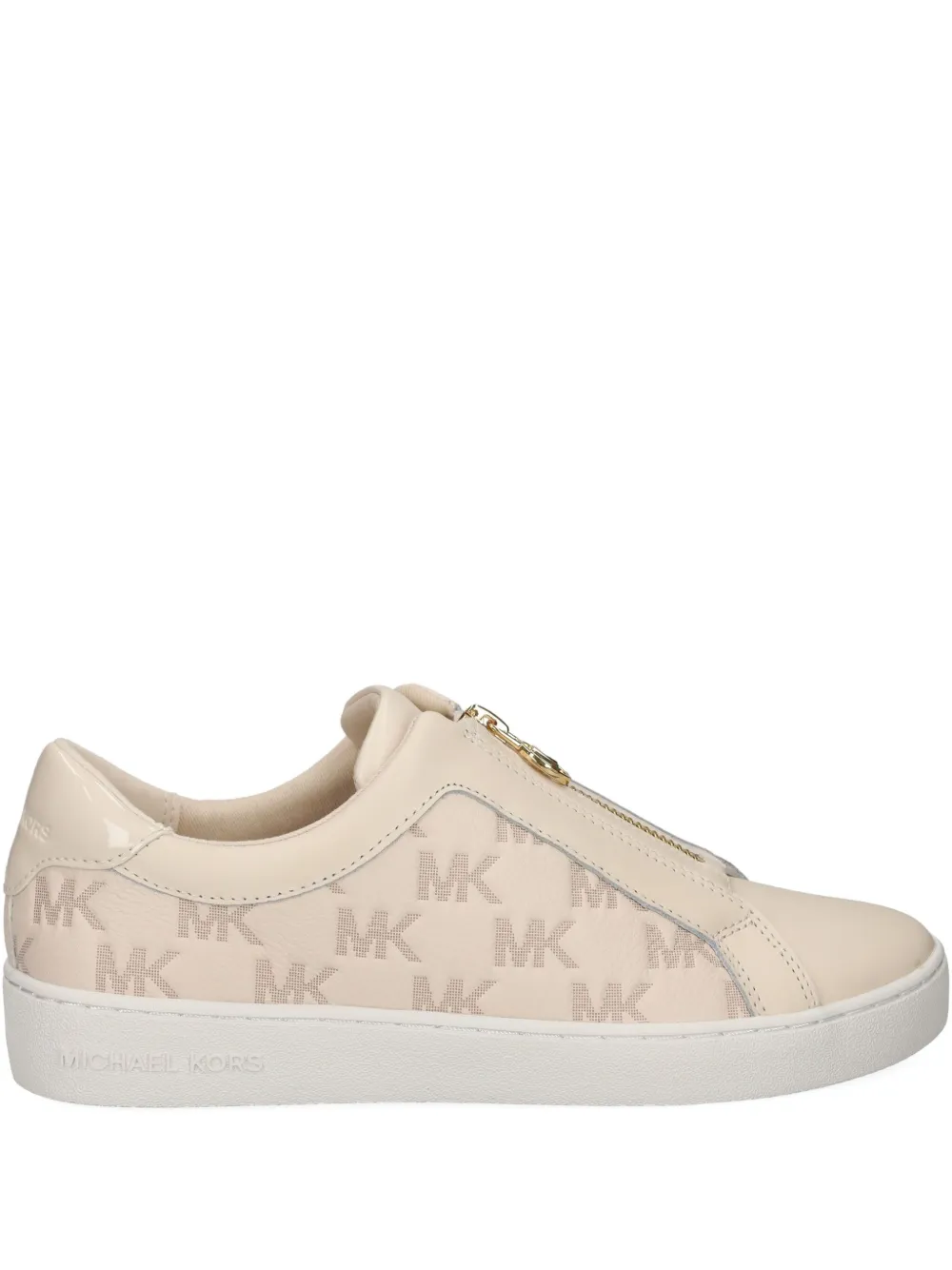 Michael Michael Kors Keaton Zip-detail Sneakers In Neutral