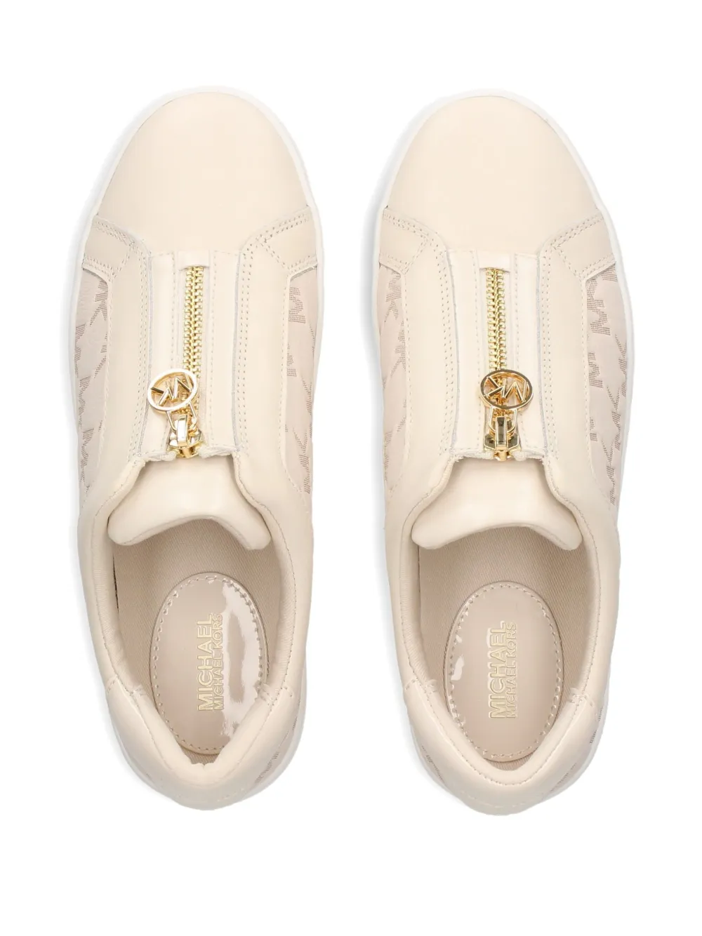 Michael Kors Keaton zip-detail sneakers Neutrals