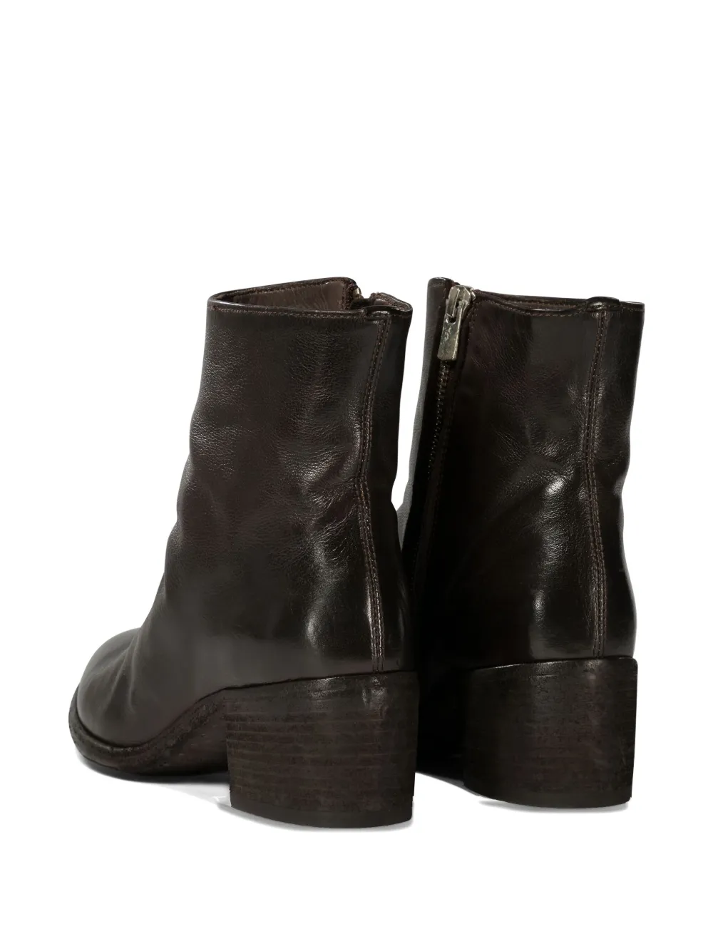 Officine Creative 55mm zip-detail block-heel boots Brown