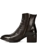 Officine Creative 55mm zip-detail block-heel boots - Brown