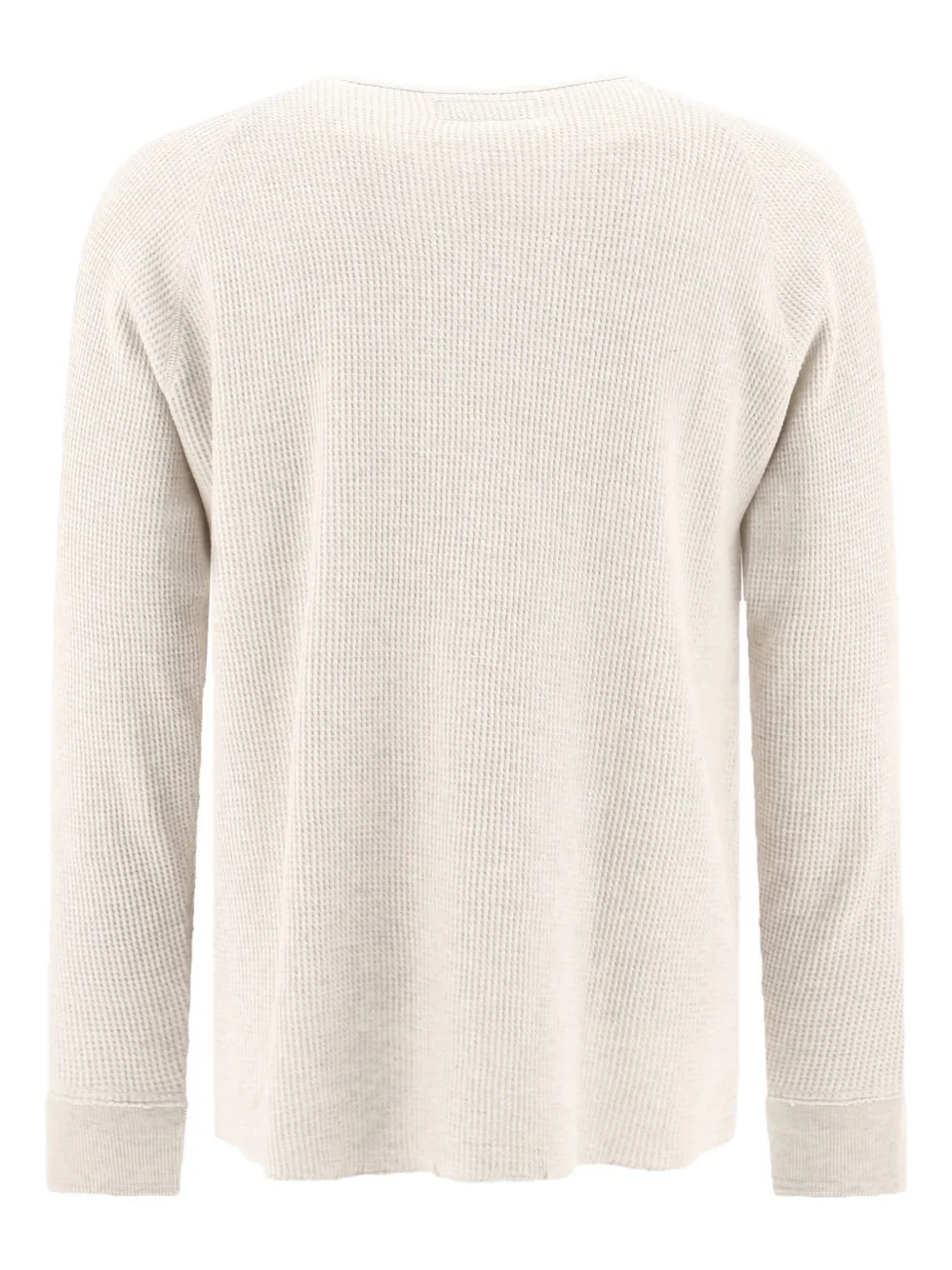 BEAMS PLUS waffle-knit crew-neck T-shirt - Wit