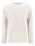 BEAMS PLUS waffle-knit crew-neck T-shirt - White